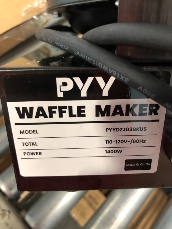 Photo 5 of PYY Bubble Waffle Maker Commercial Waffle Maker Machine Non-stick Hong Kong Egg Waffle Maker for Home Use Stainless Steel Pancake Maker 180° rotate, 1500W 110V Electric Cone Maker 50-250?/122-482?