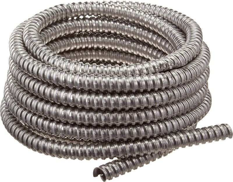 Photo 1 of 50ft Garden Hose Made by Metal with Super Tough and Soft Water Hose, Household Stainless Steel Hose, Durable Metal Hose