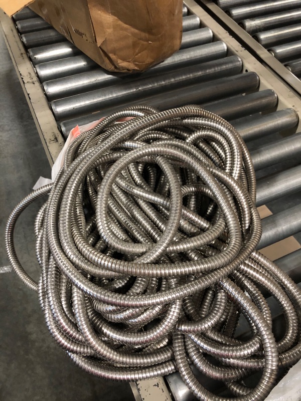 Photo 3 of 50ft Garden Hose Made by Metal with Super Tough and Soft Water Hose, Household Stainless Steel Hose, Durable Metal Hose