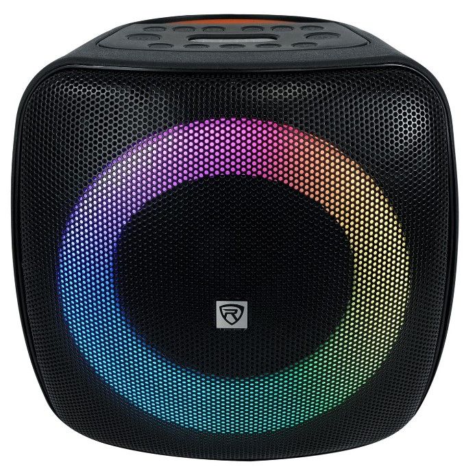 Photo 1 of Rockville ROCKBOX PRO 6.5" 150w Portable LED Party Bluetooth Speaker Mic Input, Black Enhanced Bass with Party LEDs