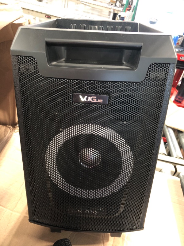 Photo 2 of VeGue Karaoke Machine, Bluetooth Speaker PA System for Adults & Kids with Wireless Microphone, 8'' Subwoofer, Wireless Singing Machine for Christmas Party, Wedding, Gathering(VS-0866)