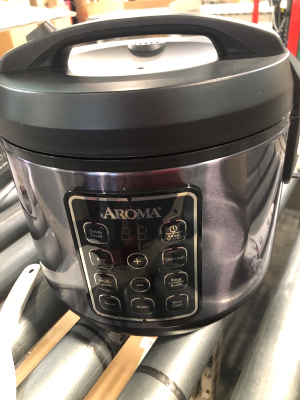 Photo 3 of AROMA® 12-Cup (Cooked) Digital Rice & Grain Multicooker (ARC-966BD)