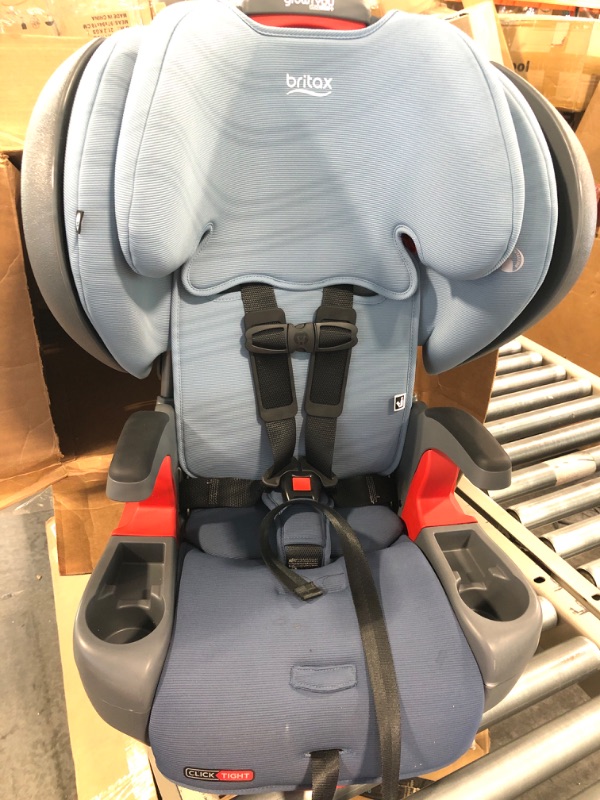 Photo 3 of Britax Grow with You ClickTight+ Harness-to-Booster, Blue Ombre SafeWash ClickTight Plus Blue Ombre