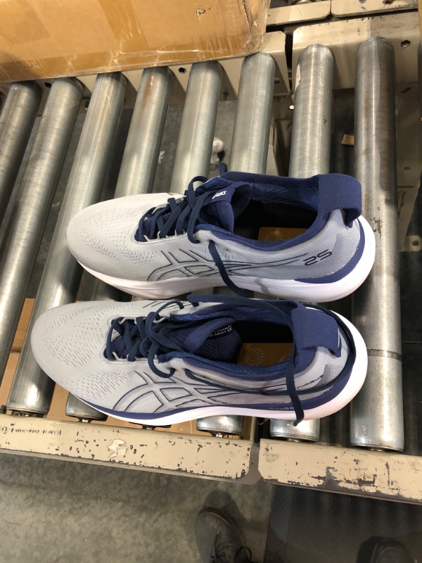 Photo 1 of ASICS Men's Gel-Nimbus 25 Running Shoes 11 Wide Sheet Rock/Indigo Blue