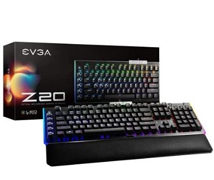 Photo 1 of EVGA Z20 RGB Optical Mechanical Gaming Keyboard, Optical Mechanical Switches (Linear)