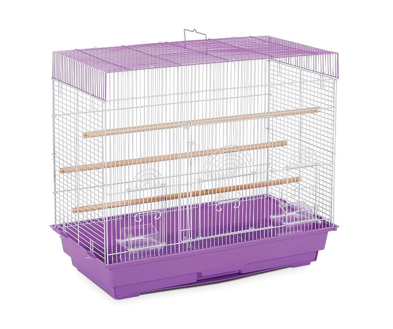 Photo 1 of Prevue Pet Products SP1804-3 Flight Cage, Lilac/White,26" L x 14" W x 22 1/4" H
