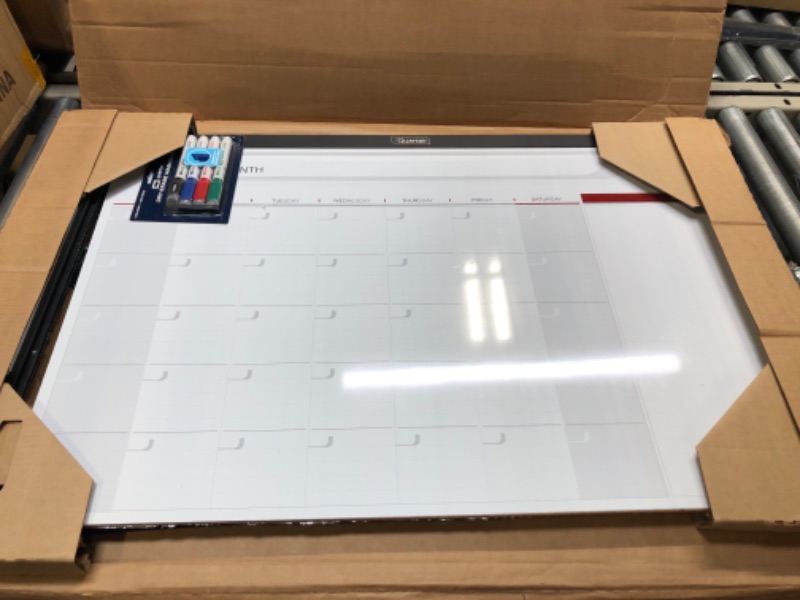 Photo 3 of Quartet Dry Erase Calendar Board, Planner, Magnetic Whiteboard, 3' x 2', Yearly, Total Erase Surface, Prestige 2 (CP32P2)