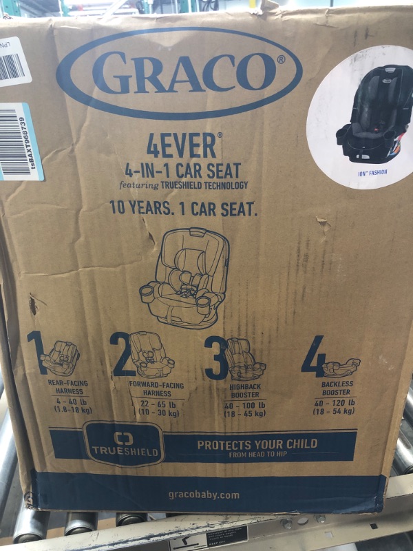 Photo 2 of Graco 4Ever 4 in 1 Car Seat featuring TrueShield Side Impact Technology with TrueShield Technology Ion