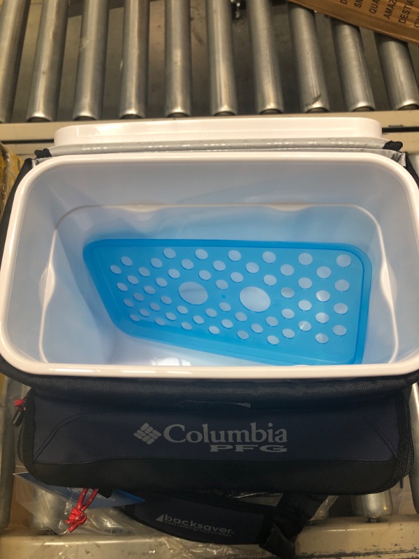 Photo 3 of Columbia PFG Zipperless HardBody Thermal Pack Coolers - Sizes: 58 Can and 22 Can - Colors: Navy Blue and Key West Green Navy Blue 22 Can