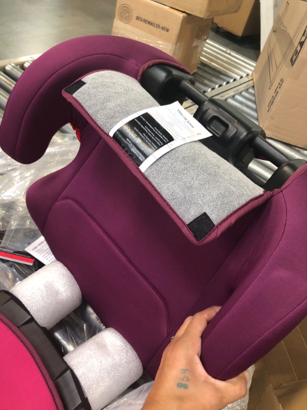 Photo 3 of Diono Cambria 2 XL 2022, Dual Latch Connectors, 2-in-1 Belt Positioning Booster Seat, High-Back to Backless Booster with Space and Room to Grow, 8 Years 1 Booster Seat, Pink NEW! Pink