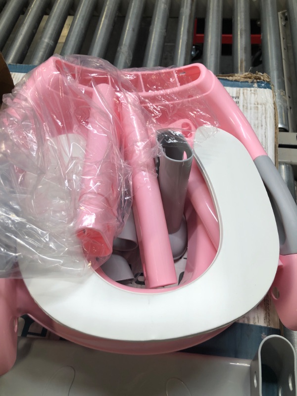 Photo 4 of Fedicelly Potty Training Seat Ladder Girls, Toddlers Potty Chair Potty Seat, Kids Potty Training Toilet Seat with Ladder (Gray/Pink)