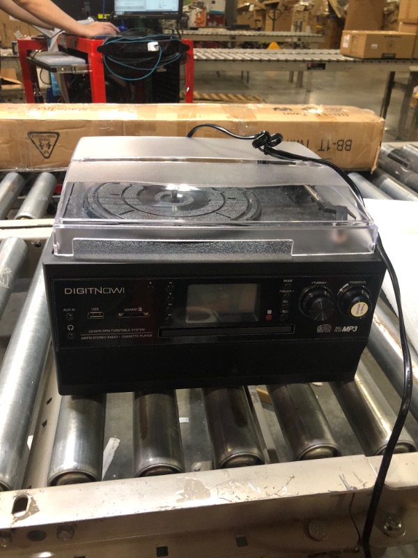 Photo 1 of DIGITNOW Bluetooth Record Player Turntable with Stereo Speaker, LP Vinyl to MP3 Converter with CD, Cassette, Radio, Aux in and USB/SD Encoding, Remote Control, Audio Music Player Built in Amplifier