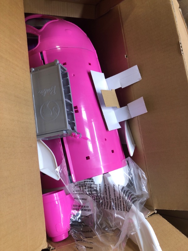Photo 1 of Barbie Dreamplane Airplane Toys Playset with 15+ Accessories Including Puppy, Snack Cart, Reclining Seats and More Standard
