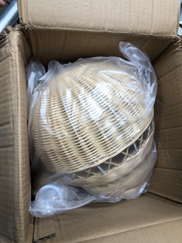 Photo 1 of Hot Air Balloon Woven Rattan Hot 20 Inch Air Balloon Floating the Skies Air Balloon Photo Prop Hanging Home Decor for Kid Room Preschool Ornament