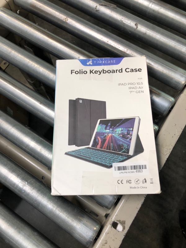 Photo 3 of Logitech iPad (7th generation) Keyboard Case | Slim Folio with integrated wireless keyboard (Graphite), 