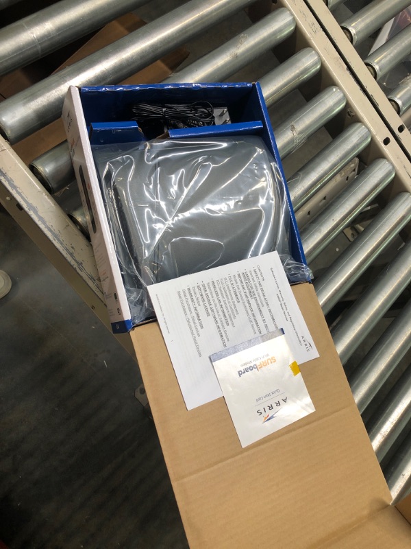 Photo 1 of ARRIS Surfboard G34 DOCSIS 3.1 Gigabit Cable Modem & Wi-Fi 6 Router (AX3000) | Approved for Comast Xfinity, Cox, Spectrum & More | Four 1 Gbps Ports | 1 Gbps Max Internet Speeds | 2 Year Warranty Cable Modem Router - DOCSIS 3.1 Cable