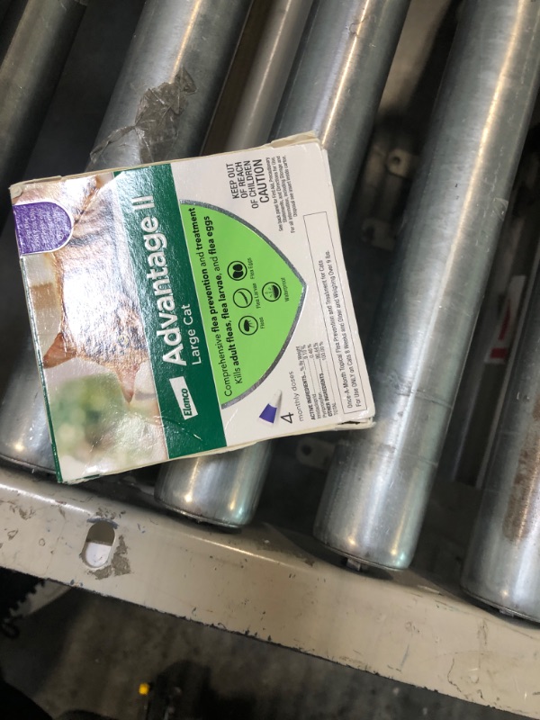 Photo 1 of Advantage II Large Cat Vet-Recommended Flea Treatment & Prevention | Cats Over 9 lbs. | 4-Month Supply 4 Pack Large Cat only