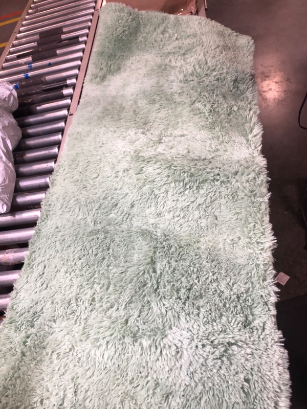 Photo 3 of  Fluffy Grass Green Rugs for Bedroom 3x5 