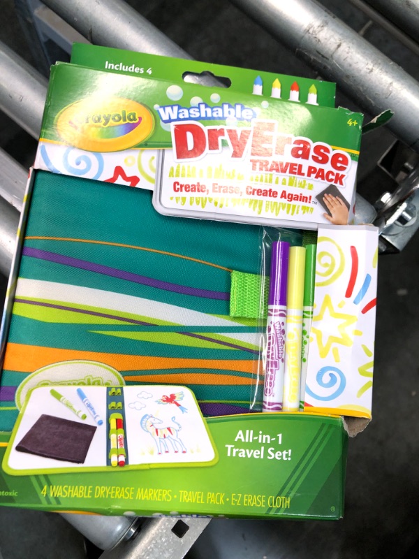 Photo 1 of Crayola Washable Dry Erase Travel Pack, Whiteboard for Kids, Ages 4, 5, 6, 7