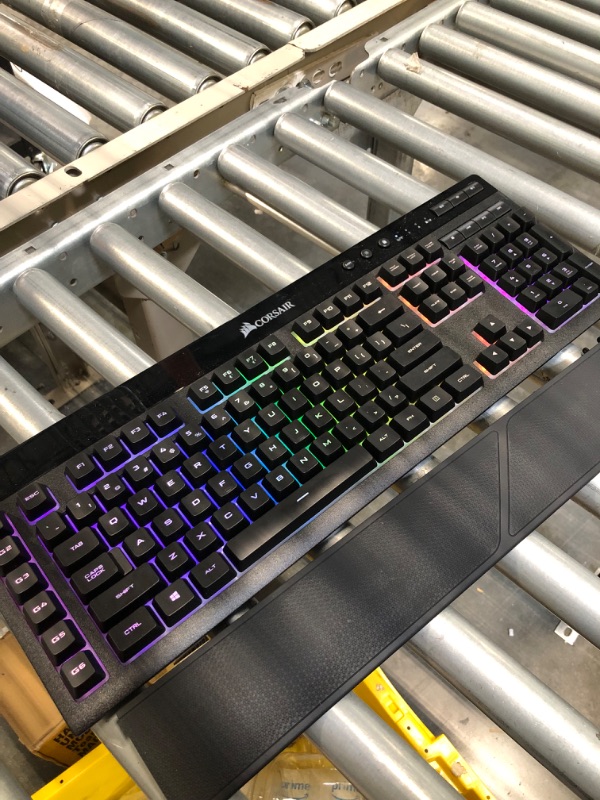 Photo 3 of CORSAIR K57 RGB Wireless Gaming Keyboard - <1ms response time with Slipstream Wireless - Connect with USB dongle, Bluetooth or wired - Individually Backlit RGB Keys, Black