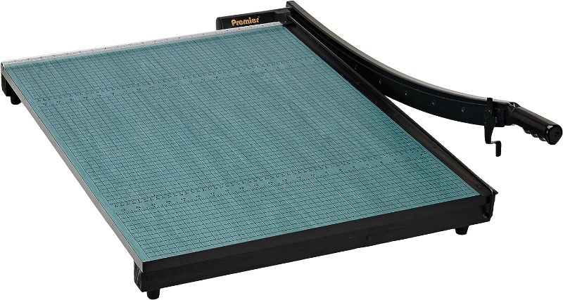 Photo 1 of ***SEE PHOTOS FOR DAMAGE*** Premier W30 GreenBoard Wood Series Paper Trimmer, 30" Cutting Length, 20 Sheets Capacity, Heavy-duty 3/4" Thick Wood Base, Ergonomic Soft-grip Handle
