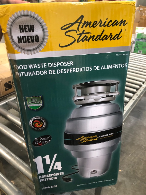 Photo 2 of American Standard 1-1/4 HP Premium Garbage Disposal - Slim Line - Food Waste Disposer