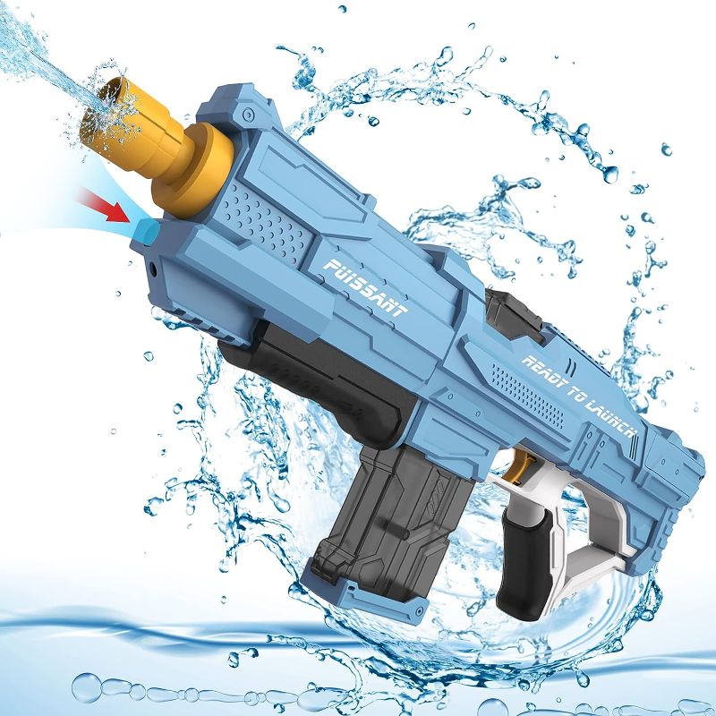 Photo 1 of Powerful Electric Water Gun for Adult - Auto Refill Squirt Gun with Battery Powered Large Capacity Strongest Super Water Soaker Gun Blaster Pistol for Kid Boy Girl Toy for Pool Swimming Summer Outdoor