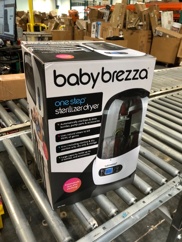 Photo 2 of Baby Brezza Baby Bottle Sterilizer and Dryer Machine – Electric Steam Sterilization - Universal Fit - Pacifiers, Glass, Plastic, and Newborn Feeding Bottles