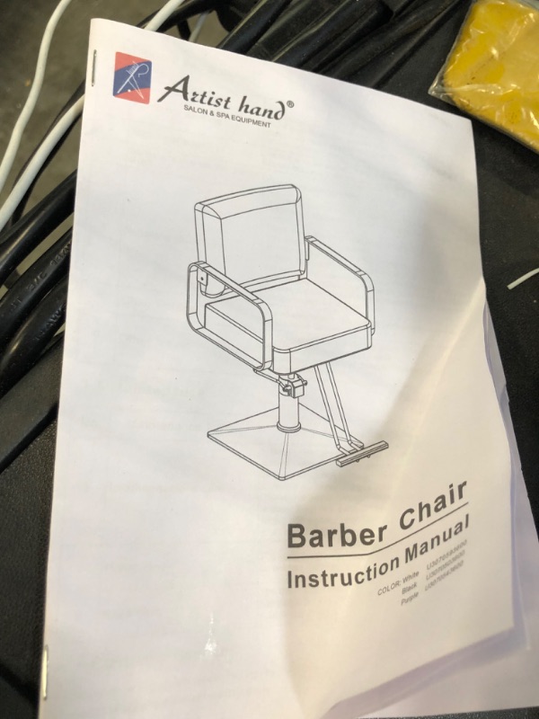 Photo 1 of Artist hand Barber Chairs,All Purpose Classic Salon Chairs with Dust Cover, Heavy Duty Hydraulic Pump, 360° Rolling Swivel Spa Beauty Equipment for Hair Stylist Women Man, Max Load 330 Lbs