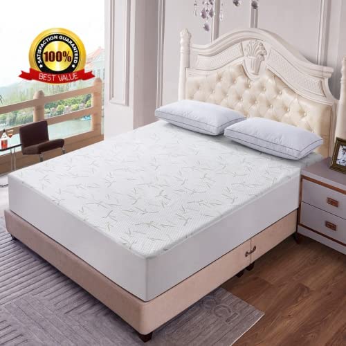 Photo 1 of Bamboo Waterproof Mattress Protector with Zipper