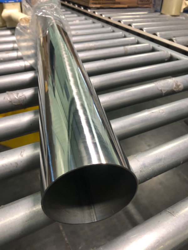 Photo 3 of FGJQEFG 3 Inch Straight DIY Custom Mandrel Exhaust Pipe Tube Pipe, 30 Inch Length, 3'' OD Mandrel Straight Pipe, T304 Stainless Steel, Universal Fitment - 1PC 3''OD-Straight-30''-1PC