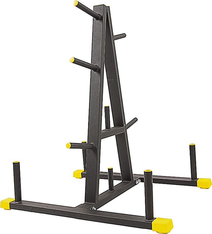 Photo 1 of BalanceFrom 2-Inch or 1-Inch Weight Plate Rack with Barbell Holders, 600-Pound Capacity
