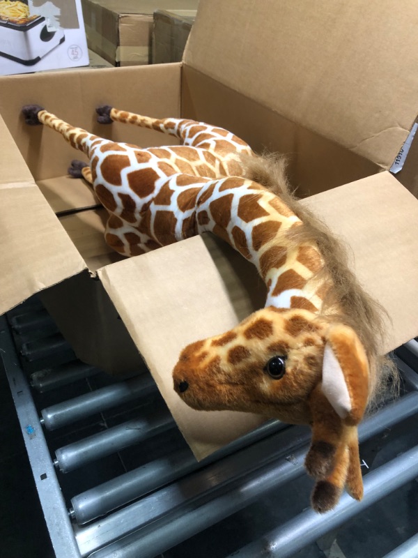 Photo 3 of Linzy Toys Jared The Giraffe, 50'' (127 cm) Standing High, Real Life Stuffed Animal Plush Giraffe, Peluche Jirafa