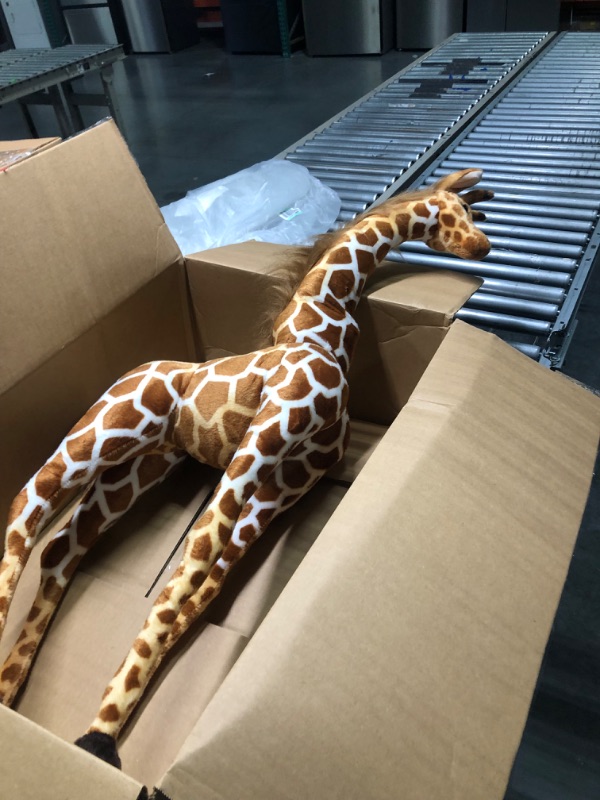 Photo 4 of Linzy Toys Jared The Giraffe, 50'' (127 cm) Standing High, Real Life Stuffed Animal Plush Giraffe, Peluche Jirafa