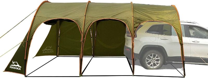 Photo 1 of Car Camping Shade Awning Canopy for 8-10 Person Family Party Tent Picnic,BBQ,Friends Gathering Waterproof Lightweight Easy Setup 15 * 10 FT
