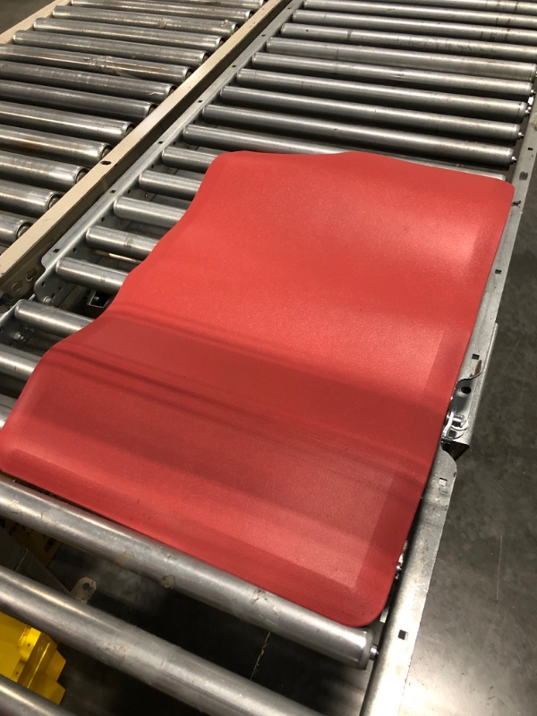Photo 3 of Art3d Anti Fatigue Mat - 1/2 Inch Cushioned Kitchen Mats - Non Slip Foam Comfort Cushion for Standing Desk, Office or Garage Floor (17.3"x28", Red) Red 17.3"x28"x1/2"