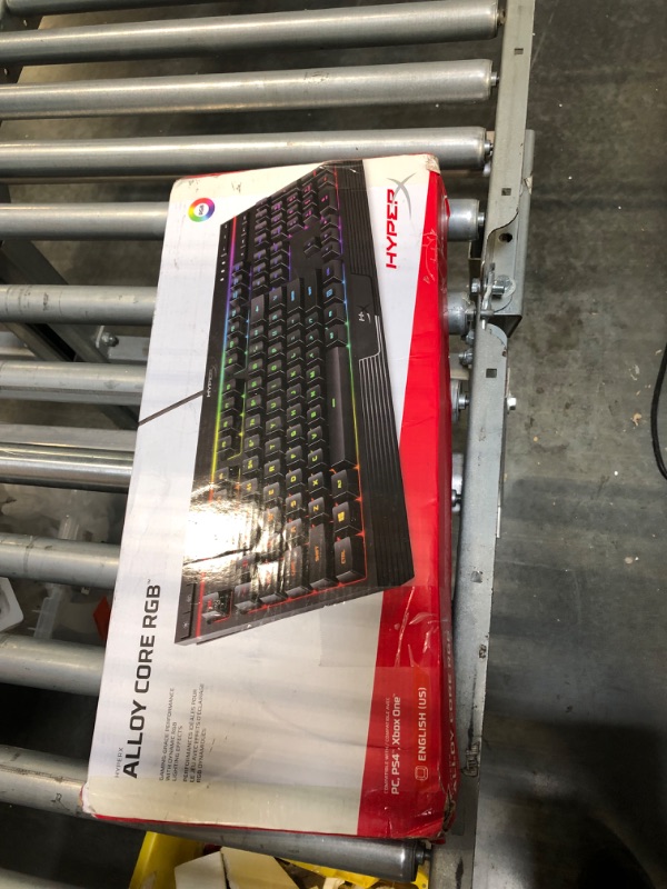 Photo 2 of HyperX Alloy Core RGB – Membrane Gaming Keyboard, Comfortable Quiet Silent Keys with RGB LED Lighting Effects, Spill Resistant, Dedicated Media Keys, Compatible with Windows 10/8.1/8/7 – Black