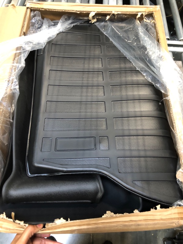 Photo 3 of for 2014-2022 Chevy Trax & 2013-2022 Buick Encore Floor Mats Front & 2nd Seat & Cargo Liner 4 Pcs for 2014 2015 2016 2017 2018 2019 2020 2021 2022 Chevrolet Trax & Buick Encore All Weather Accessories