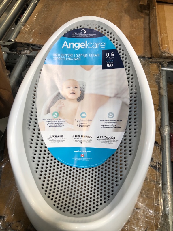 Photo 2 of Angelcare Baby Bath Support (BABY SEATING Grey/WHITE) | Ideal for Babies Less Than 6 Months Old