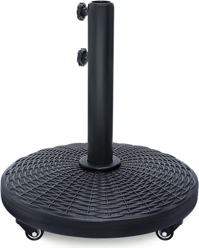 Photo 1 of ABCCANOPY Heavy Duty 35lbs Patio Umbrellas Base with Wheels (Black)