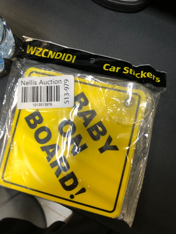 Photo 2 of Baby on Board Sticker for Cars 2PCS , Baby On Board Warning Signs with Suction Cups , Durable and Strong Without Residue Bright