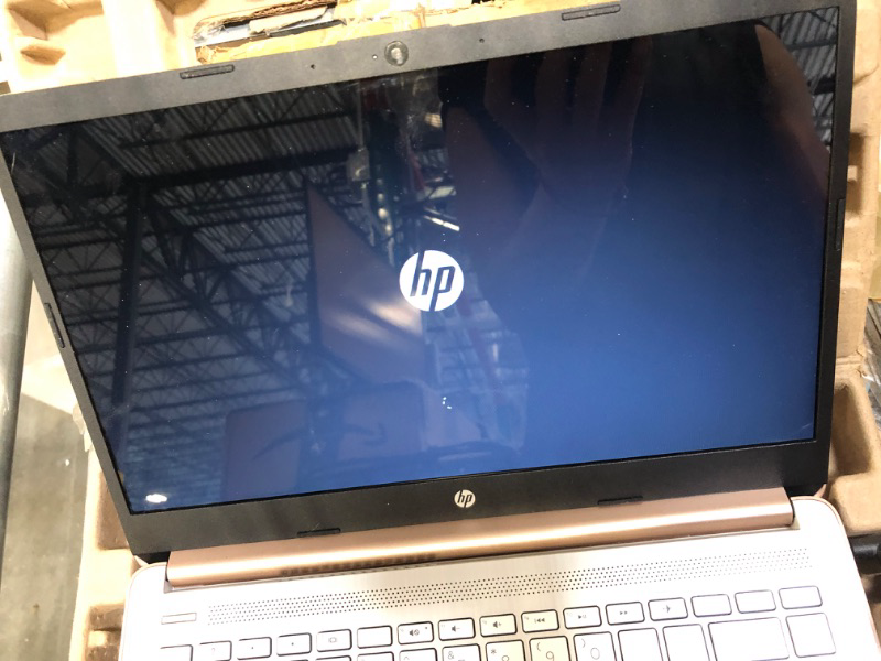 Photo 4 of HP 14 Laptop, Intel Celeron N4020, 4 GB RAM, 64 GB Storage, 14-inch Micro-edge HD Display, Windows 11 Home, Thin & Portable, 4K Graphics, One Year of Microsoft 365 (14-dq0030nr, 2021, Pale Rose Gold) 14-inch Pale rose gold