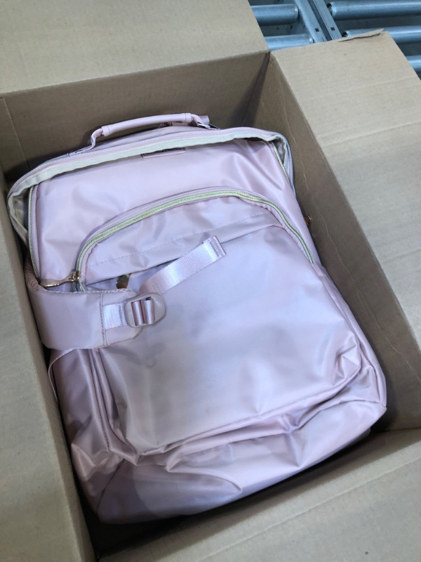Photo 1 of Laptop Backpack for Women Work Travel Backpacks Laptop LIGHT FLIGHT Bookbag Back Pack fits 15.6 Inch Computer, Shool Backpack with USB Port Charging for Girls/Women/Business/College Pink 15.6