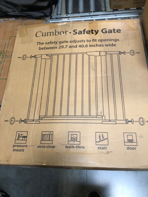Photo 1 of Cumbor 36" Extra Tall, 29.7"- 40.6" Width Baby Gate & Cumbor 30.5" Tall, 29.5"-40.6" Width Dog Gate for House, Stairs, Doorways