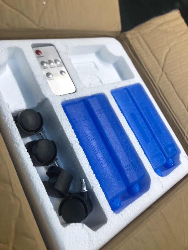 Photo 1 of Evaporative Air Cooler, fancole 3-in-1 Portable Air Conditioner, 4 Ice Packs Room Cooler w/ 20FT Remote Controller, 1.85Gallon Water Tank For 8Hrs Cooling, Evaporative Cooler for Indoor