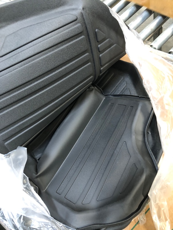 Photo 3 of BestEvMod for Rivian R1T R1S All-Weather Front Trunk Mat TPE Material Rubber Cargo Liner Compatible with Rivian R1T R1S 2022 2023 Accessories (Upper + Lower Layer)