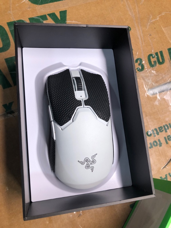 Photo 3 of Razer Viper V2 Pro HyperSpeed Wireless Gaming Mouse: 59g Ultra-Lightweight - Optical Switches Gen-3-30K Optical Sensor - On-Mouse DPI Controls - 80hr Battery - USB Type C Cable Included - White