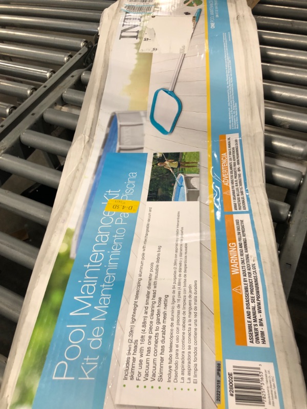 Photo 1 of Intex Basic Pool Maintenance Kit for Above Ground Pools & HYDROTOOLS by SWIMLINE Mini Chemical Dispenser for Spas and Personal Pools| Compatible with Bromine & Chlorine, Supports 1’’ Tablets Pool Maintenance Kit + Chemical Dispenser