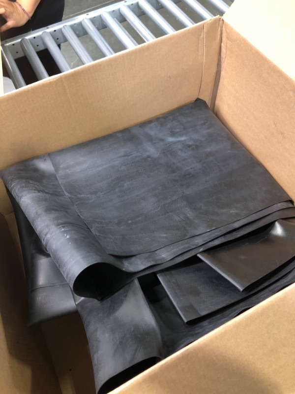 Photo 1 of 15’ x 5’ ft rubber tarp blackb