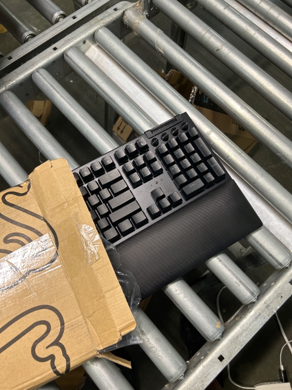 Photo 2 of Razer BlackWidow V4 Pro Wired Mechanical Gaming Keyboard: Yellow Mechanical Switches - Linear & Silent - Doubleshot ABS Keycaps - Command Dial - Programmable Macros - Chroma RGB - Magnetic Wrist Rest Yellow Switches - Linear & Silent